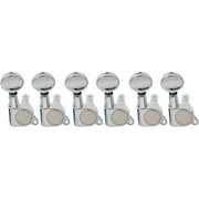 Guitar Tuning Pegs 6 In Line Tuners String Keys Machine Heads Chrome