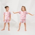 thumbnail image 5 of Cute Head Rabbit Pattern Summer Pajama Set Soft Cotton Short Sleeve Sleepwear 2PCS Pajama Sets Breathable Lounge Set Size 12Y, 5 of 7