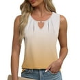 thumbnail image 2 of JDQJBZ Womens Summer Tank Tops Gradient V Neck Sleeveless Spaghetti Strap Casual Top, 2 of 5
