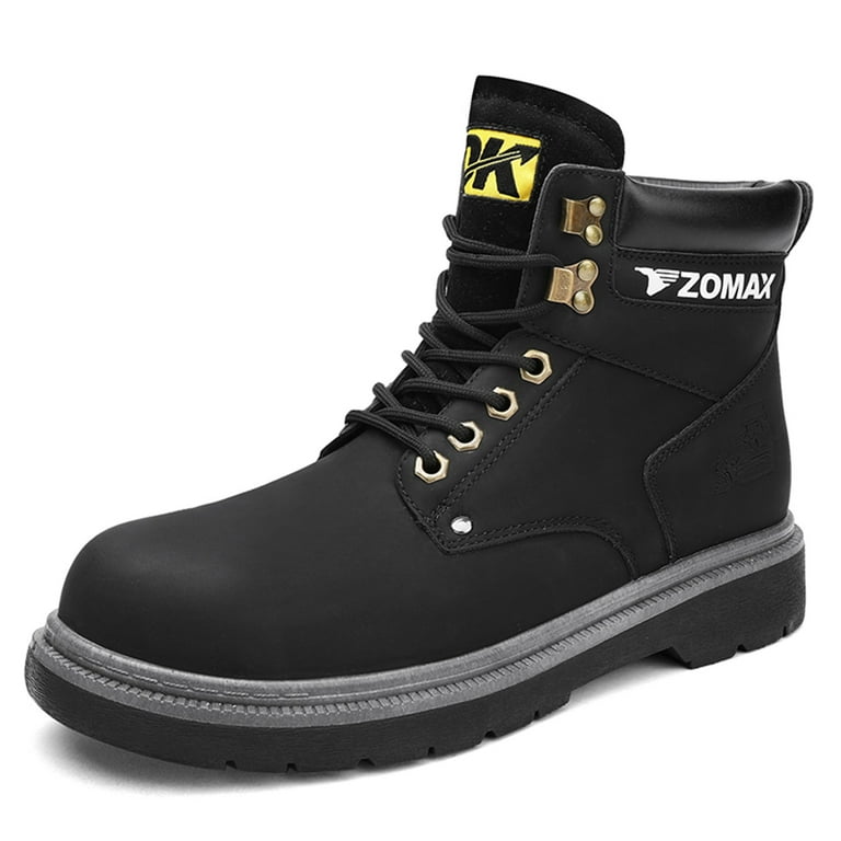 Steel toe boots around horses top