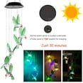 LED Solar Hummingbird Wind Chime Light,Outdoor Waterproof MultiColor