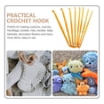 thumbnail image 4 of MasteelfCA 8pcs Double-headed Crochet Hooks Professional Knitting Needles for Home (Golden), 4 of 8