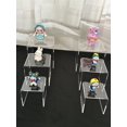 thumbnail image 3 of HESIN 2 Sets Clear Acrylic Display Risers 3inch,4inch,5inch Shop Retail Bridge Rack (2 Set), 3 of 8