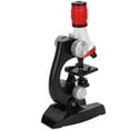 thumbnail image 4 of Biological Microscope, Educational Science Microscope Toy Simple Focusing Knob With Sample Tray Beginners Microscope  For Home For School Red, 4 of 8