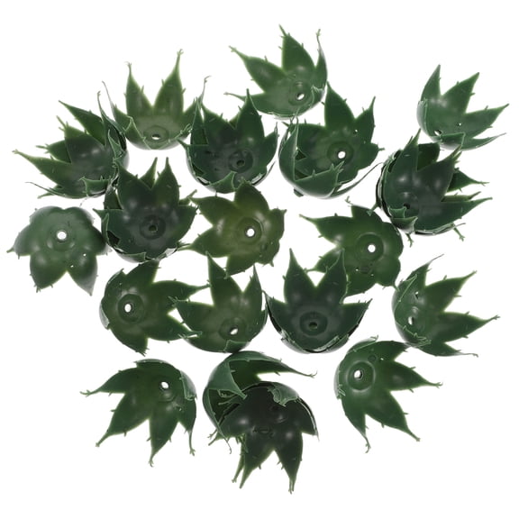 Worgeous 50pcs DIY Flower Calyxes Supplies Artificial Flower Calyxes Plastic DIY Dried Flower Receptacle Calyxes Flower Arrangement Supplies for DIY Craft Flower Making Green Wedding Cake Green