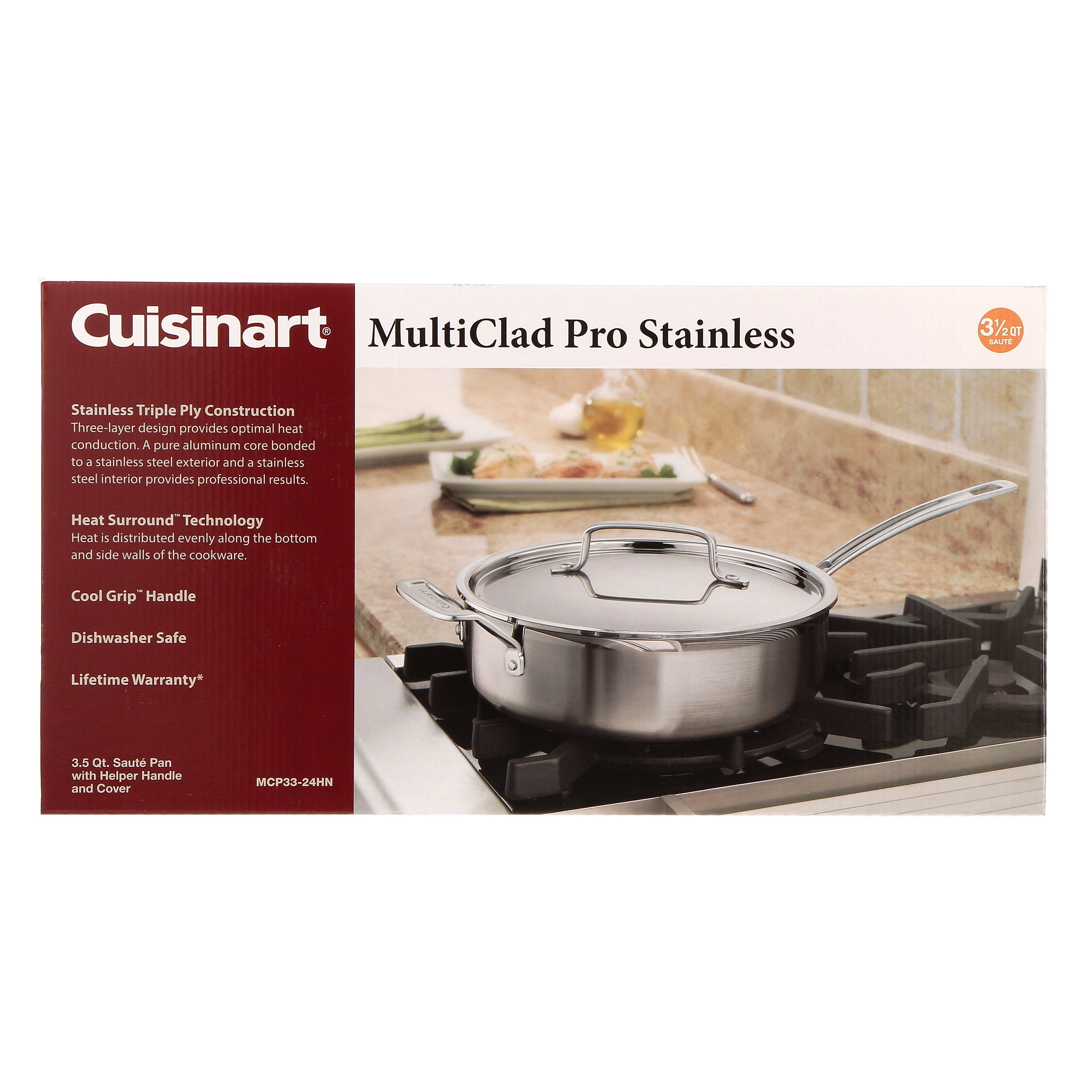 cuisinart multiclad pro 3.5 qt saute pan