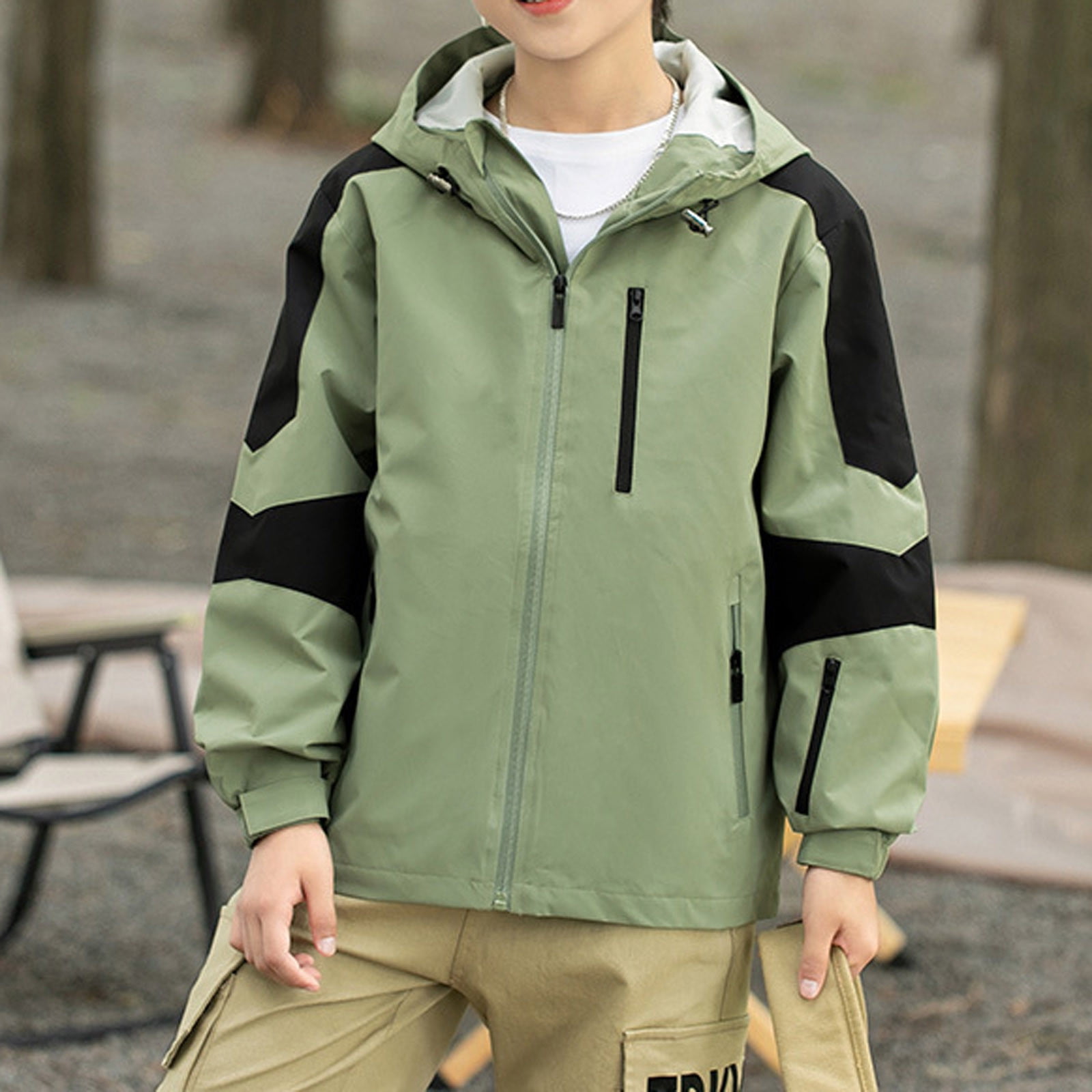 Parka Enfant Chaude Manteau D'hiver Enfant Garçon - Parka épais Avec Capuche, Doublure Polaire Chaude Vêtement Extérieur Enfant Froid