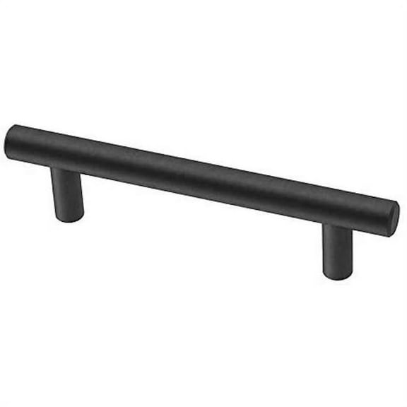 Liberty Hardware LP01012CFBCP 3.75 in. Centers Bar Cabinet Drawer Pull, Flat Black