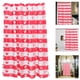 thumbnail image 2 of KAKOWELY Cortina de ducha de poliéster con estampado de corazón para baño, 2 of 5