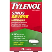 Product Of Tylenol Sinus, Daytime - Congestion & Pain Severe, Count 1 - Medicine Cold/Sinus/Allergy / Grab Varieties & Flavors