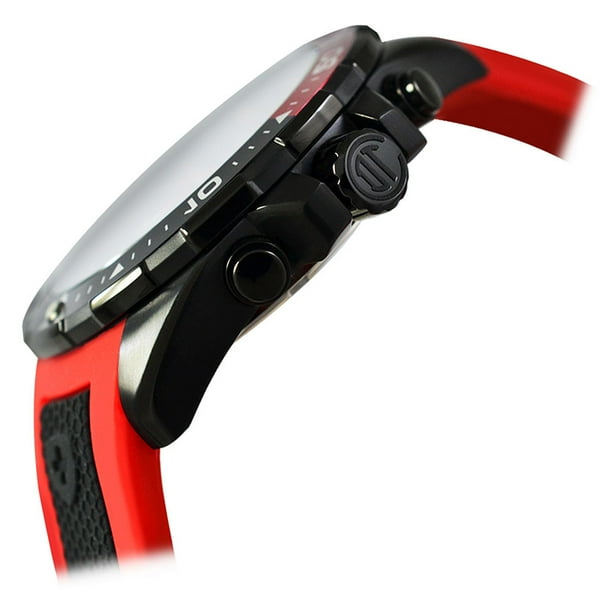 Reloj Hombre Fan Toluca Futbol Negro Rojo Nivada Swiss NIVADA SWISS NP17333TOL