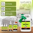 thumbnail image 3 of Nature's Dome Bed Bug Spray – 100% Kill Rate, 16 OZ Natural Bed Bug & Mite Killer, Destroys Eggs, Kills Resistant Strains, Long-Lasting Protection, Safe for Home Use (6.8), 3 of 6