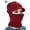 Wine red, variant on Luxtrada Womens Bib Beanie Hat Pom Bobble Scarf Mask Set Knitted Winter Warm Snow Ski Cap Knit Skull Cap with Fleece Lined