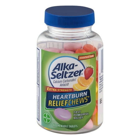 Alka-Seltzer Extra Strength Heartburn ReliefChews Tablets Assorted Fruit - 60 CT60.0 CT