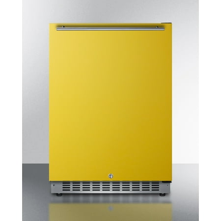 24 Inches Wide Built-In All-Refrigerator  ADA Compliant  Yellow  RHD