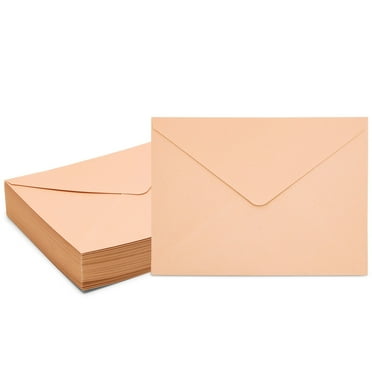 Blush Envelopes for A7 Wedding Invitations (5.25 x 7.25 In, 50 Pack)