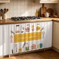 thumbnail image 5 of Celsvanis Kitchen Cabinet Dust Proof Curtain, Self Adhesive No Drill Drape Decorative Cover For Household Kitchen Storage Cabinet Interior Decoration 27.5"x47", 5 of 6