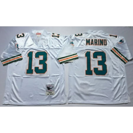 Miami Heat Mens Jerseys - Mens Miami Dolphins MARIND #13 Throwback Football Jersey White XX-Large