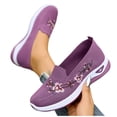 thumbnail image 6 of Caywon Women Loafers Sneakers, Embroidered Floral Mesh, Breathable Lightweight Casual, Comfortable Ladies Shoes Zapatillas Mujer, 6 of 8