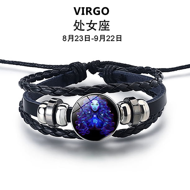 onlyliua para Interior/Exterior Pulseras para Hombres y Mujeres Pulsera de Cuerda de Cuero de Doce Piezas