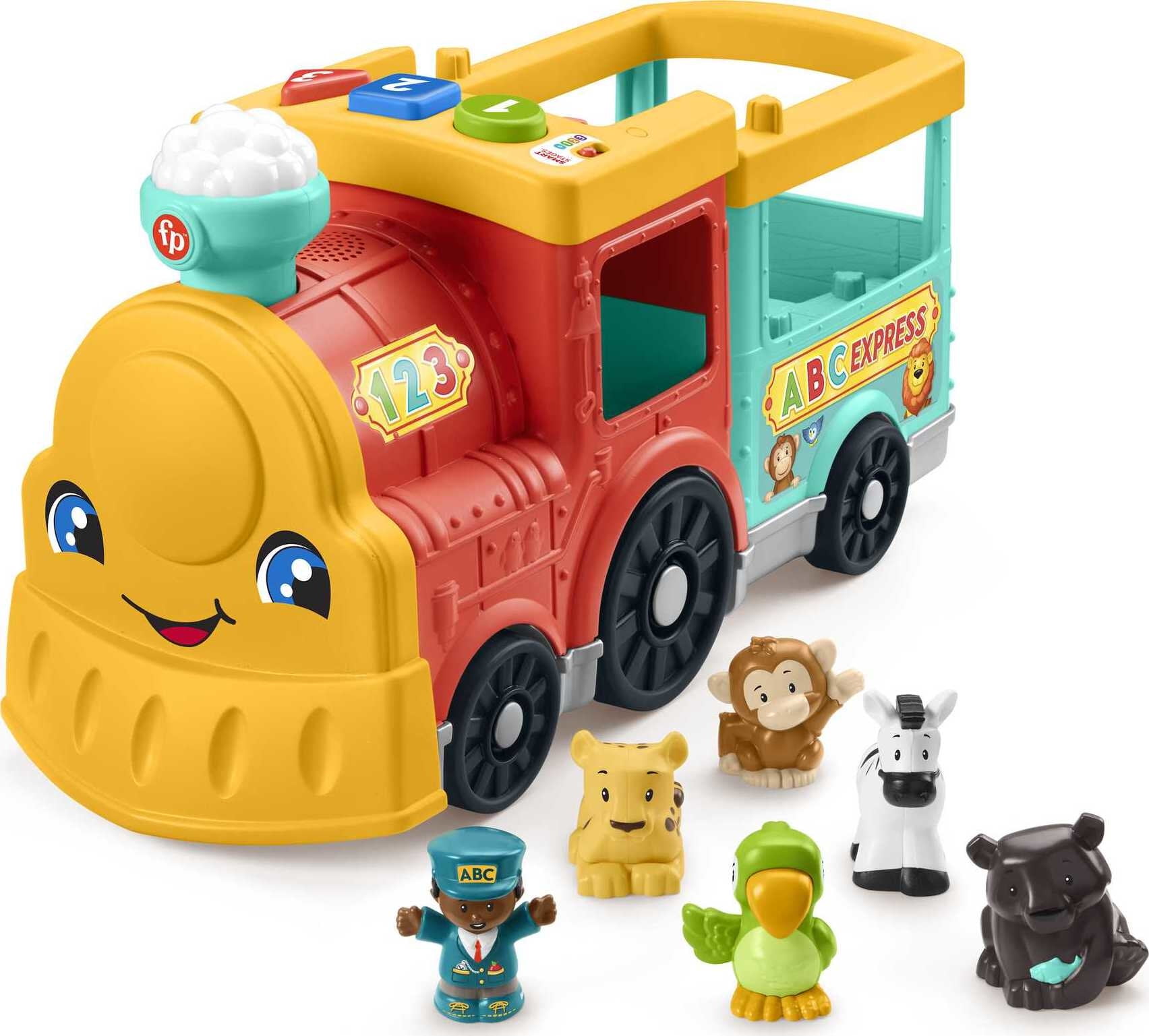 Fisher-Price Little People Big Animal Train Toy with Learning Songs & Sounds, 6 Figures, Toddler Toy (Easter Basket Item) Fisher-Price Little People Big Animal Train Toy with Learning Songs & Sounds, 6 Figures, Toddler Toy (Easter Basket Item)
