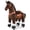 Chocolate, variant on WondeRides Ride on Unicorn Toy Rocking Horse Blue Unicorn, 30.1 inch Height Size 3 for 3 to 5 Years Old, Ride on Horse Plush Walking Animal Mechanical Riding Pony with Wheels M331-1