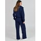 thumbnail image 4 of Conjunto de chándal de 2 piezas para mujer, otoño de 2023, sudadera holgada con media cremallera y pantalón de chándal de pierna ancha, conjunto de chándal para estar en casa., 4 of 5