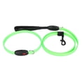 thumbnail image 2 of Collar LED para perros de exterior con correa, recargable por USB, correa para pasear, verde, talla M, 2 of 14