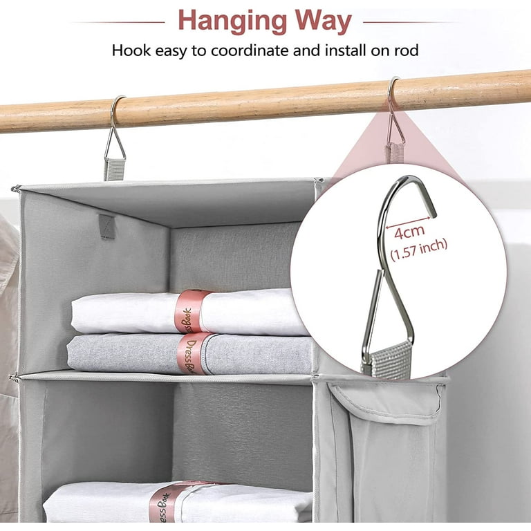 Pull Down Hanging Closet Caddy - Storage Space Organization System