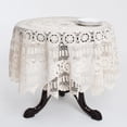 thumbnail image 4 of Saro Lifestyle Handmade Crochet Cotton Lace Table Linens, 4 of 5