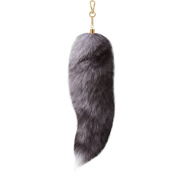 BallsFHK Huge Simulation Tail Keychain For Women Wolf Tail Keychain Gift For Party