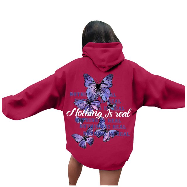 Chandail à Capuche Imprimé Lettre Mode Femme Manches Longues Décontracté Sportif Confortable