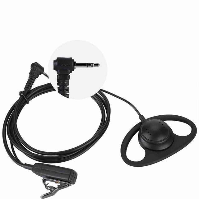 Auricular Con Gancho Para La Oreja, Práctico Y Sensible Botón PTT Para Radios Para áreas De Vigilancia Para Actividades De Seguridad Para Guardaespaldas
