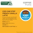 thumbnail image 4 of McCafe, ICED One Step French Vanilla Latte K-Cup Coffee Pods, 10 Count, 4 of 13