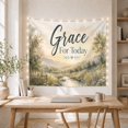 thumbnail image 5 of Grace for Today Above River Valley Meadows, Peaceful Illustration for Nature Lovers, Country Wall Art, New Home Gift, Tapestry Wall Hanging for Living Room and Bedroom, 5 of 7
