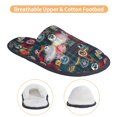 thumbnail image 3 of Fotbe Adventure Camping Badge Pantuflas Peludas para Mujer con Estampado, Zapatillas de Peluche, Zapatos de Invierno para Casa, Uso Interior y Exterior-Large, 3 of 8