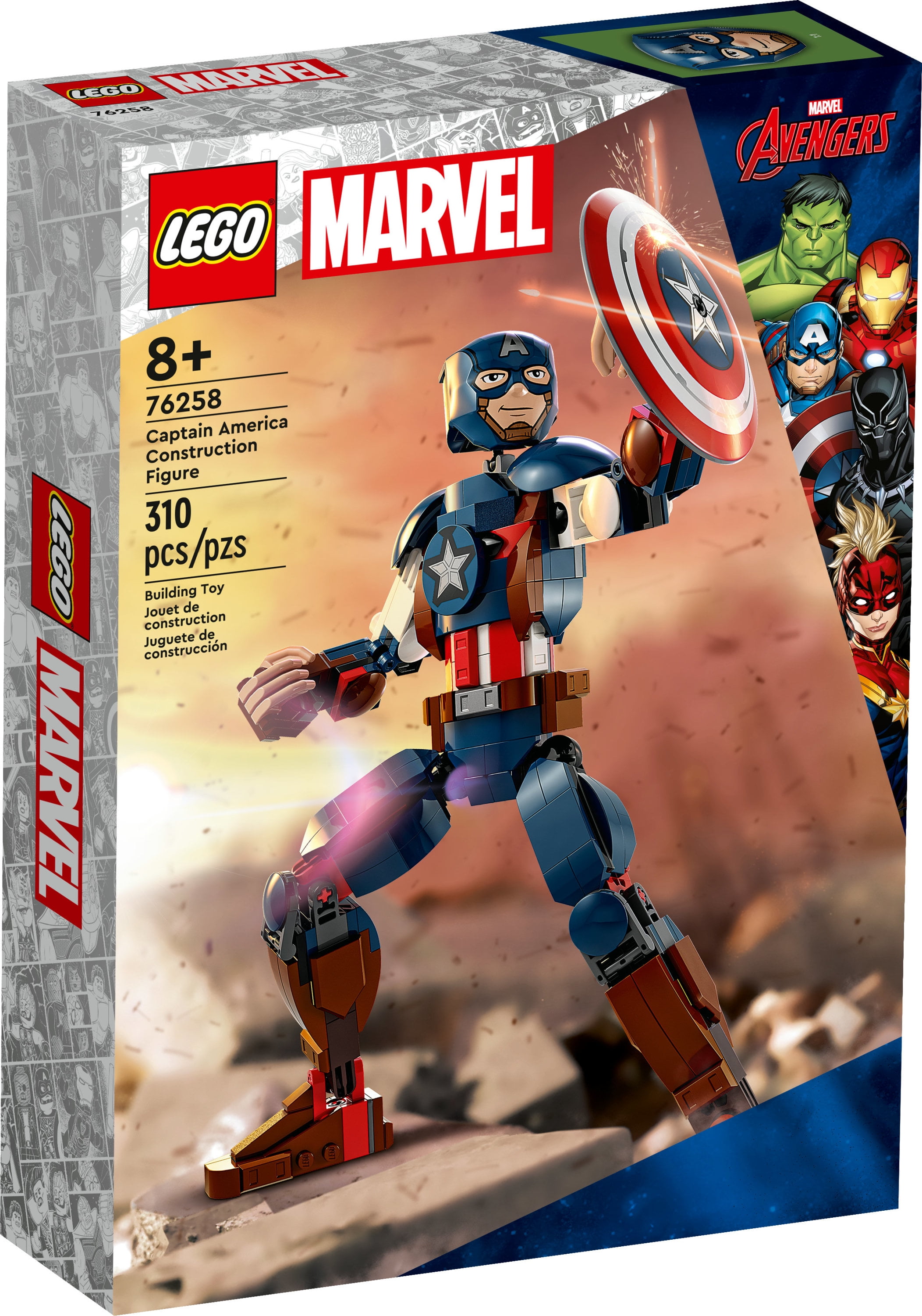 LEGO Super Heroes Marvel Captain America Construction Figure 76258 Building  Set (310 Pieces) - JCPenney