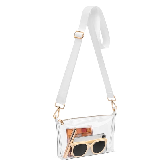 Clear Purse for Women, Clear Crossbody Bag Stadium Approved, Small Transparent Handbag for Concert Event Festival