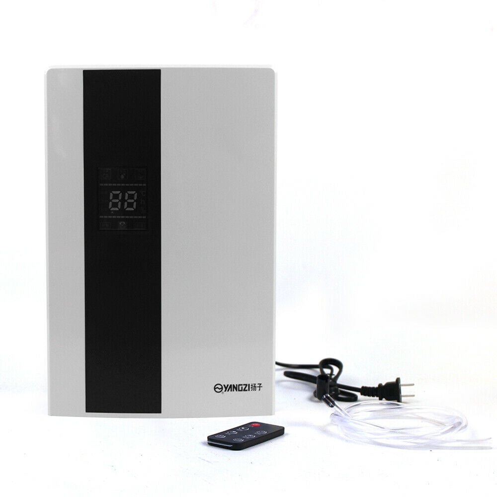 Miumaeov Dehumidifier in Black and White - Remote Operation, Sleep Mode, Lcd Display