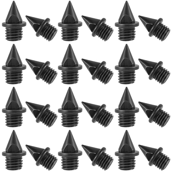 50pcs Steel Pyramid Track Spikes Replacement for Sprinting Shoes & Track Shoes Black 12.5x7mm