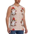 thumbnail image 2 of Uemuo Christmas Gnome star Pattern Men's Sleeveless T-Shirt,Muscle Athletic Tank Top, Moisture-wicking Quick-dry Breathable Classic Tee Top for Gym Run Outdoor Sports-X-Large, 2 of 8