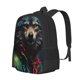 thumbnail image 1 of Balery Vintage Wolf Warrior Mochila para hombre y mujer - Tela Oxford 600D resistente - Gran capacidad, resistente al agua, ideal para la escuela, viajes y senderismo, 1 of 6