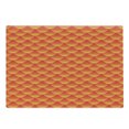 thumbnail image 1 of Orange Cutting Board, Goldfish Scales Forming Scallop Shell Random Pattern Fortune Fun Abstract Design, Decorative Tempered Glass Cutting and Serving Board, Large Size, Burnt Orange, by Ambesonne, 1 of 1