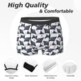 thumbnail image 2 of Men's Boxer Briefs, cool stingray fish cute Soft Comfy Mens Underwear Boxer Briefs Breathable With Widen Waist, 2 of 7