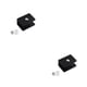 thumbnail image 4 of Injueey 10x Dispositivo de elevación de asiento hermoso y práctico - Soporte de pared antideslizante amplio Elevación de asiento delantero Cuadrado negro M 2Conjunto, 4 of 6