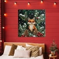 thumbnail image 2 of Stupell Industries Winter Fox & Pinecones Canvas Wall Art, design by Yen, 36 x 36, 2 of 7