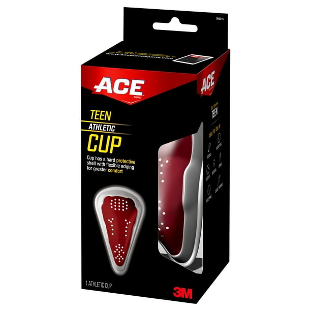 ACE Brand Athletic Cup, Teen, Red/Gray, 1/pack