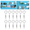 thumbnail image 1 of 12 Pack Metal Note Holder, Dual Side Card Holder Clips Memo Display Clamp with Strong Grip Table Sign Holder Memo Clip Card Paper Menu Clip for Photo,Memo,Banquet,Wedding, 1 of 7