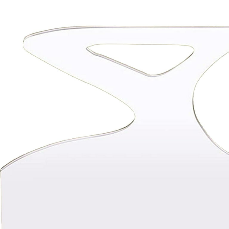 Router Templates for Woodworking, Cutting Board Handle Template, Clear Acrylic Templates Style C, Size: 20cmx25cm