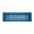 thumbnail image 5 of Bloem Dayton 24" Ocean Blue Recycled Plastic Rectangle Window Box Planter with Saucer Tray for Indoor and Outdoor Gardening, 5 of 7